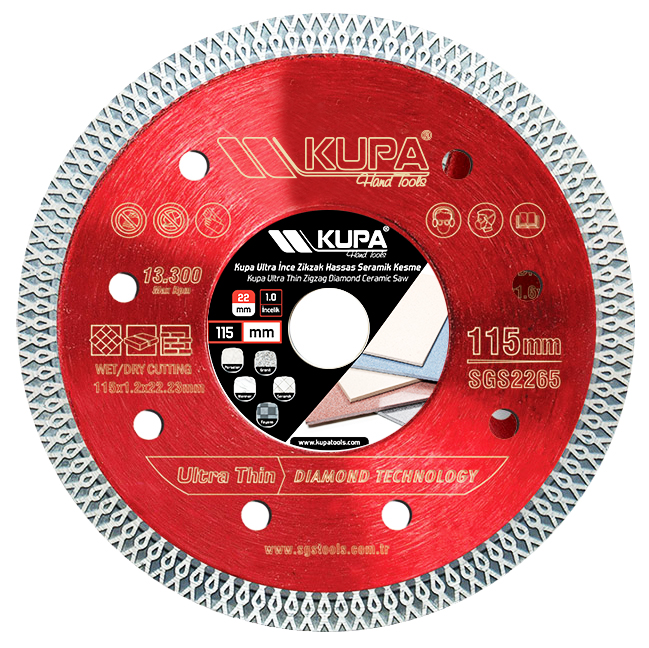KUPA HASSAS SERAMİK KESİCİ ULTRA İNCE ÇAPRAZLI 115MM (12)